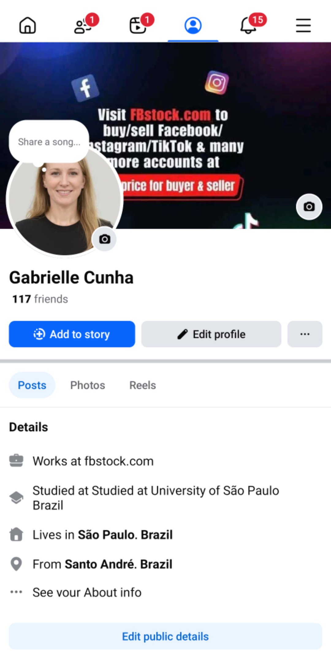 Brazilian Facebook Account